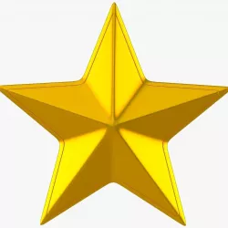 Golden Star 3D model