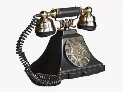GPO Duke Classic Vintage Telephone with push button dial 3D model