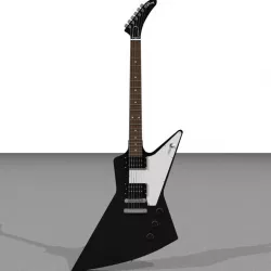 Guitar - Gibson Explorer 3D model