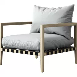 HARBOUR Pier Teak Armchair 3D model