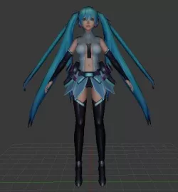 Hatsune Miku 3D model