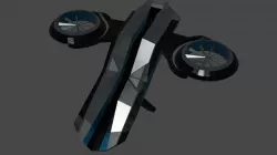 Helper Drone Low-poly 3D model