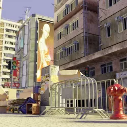 Hong Kong Street Props Pack FBX format 3D model