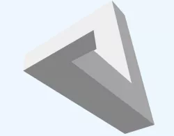Impossible triangle  in stl format Low-poly 3D model