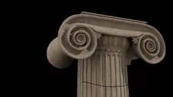 Ionic capital ruins 3D model