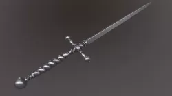 Italian Stiletto Low-poly 3D model