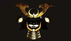 Japanese samurai helmet 3D model