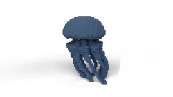 Jellyfish Minecraft Voxel Low-poly 3D model