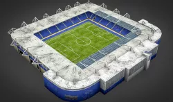 King Power Stadium Low-poly 3D model