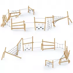 Kompan Robinia steeplechase  Parkour 5 3D model