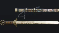 Korean Small Sword Low-poly 3D model