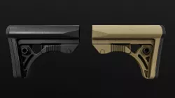 Leapers UTG PRO Model 4 Ops S3 AR15 Collapsible Buttstock Low-poly 3D model