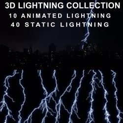 Lightning PACK 3D model