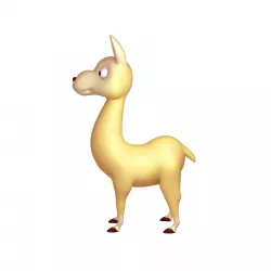 Llama Cartoon 3D model