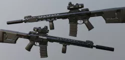 LoneStar Armory Tx-15 Designated Marksman Light Enhanced Rifle  3D model