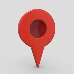 Map Pointer 4  Low-poly 3D model