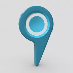 Map Pointer 5  Low-poly 3D model