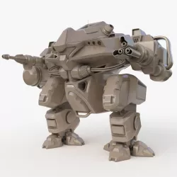 Mecha Robo Cop Clay Vray High Poly 3D model