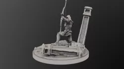 MEDIEVAL ARCHER FANTASY 3D model
