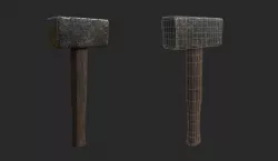 Medieval Blacksmith Hammer  3D model