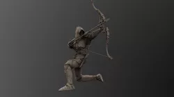 MEDIEVAL WARRIOR CONCEPT ARCHER 3D 3D model