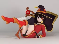 Megumin anime girl pose 03 3D model