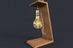 Modern Lamp Stand Low-poly 3D model