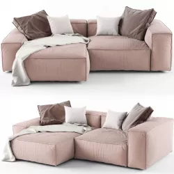 Modern Modular Corner Sofa 01 3D model
