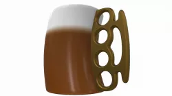 Mug brass knuckles 3D model