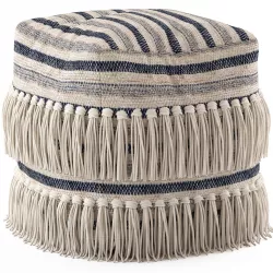 Network Rugs Bone Fringed Wool Ottoman 3D model