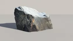 Obsidian Boulder Scanned 3D Model 3D model