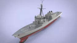 Offshore Patrol Vessel Low-poly 3D model