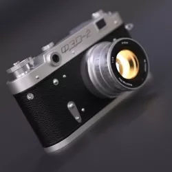 Old vintage camera FED-2  3D model