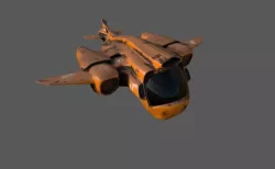 Old Working Spaceship 3D model