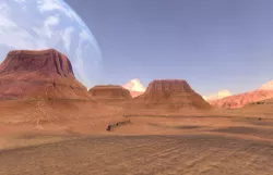 PBR Desert Landscape  Low-poly 3D model and printable stl Low-poly 3D model