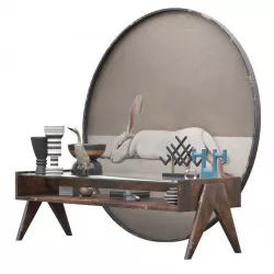 Pierre Jeanneret table 3D model