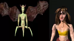 Platie Lady Monster Low-poly 3D model