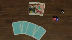 Playing cards south park and dice 3D model