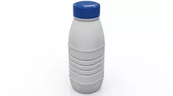 Polyethylene Bottle HDPE 500 mL - for water - drinks - milk 3D model
