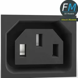 Power outlet socket 3D model