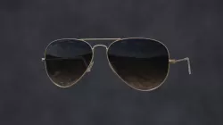ray ban aviator dark glasses 3D model