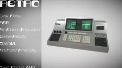 Retro Sci-Fi Panel 3D model