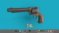 Revolver Colt Single Action 3D model Low-poly 3D model