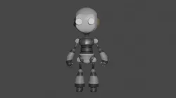 Robot with some rusts 3D model