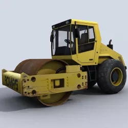 Roller Low-poly 3D model
