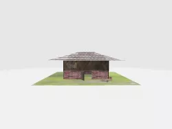 Rumah Gedek 3D model
