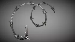 Rusty Wire and Metallic Wire 3D model
