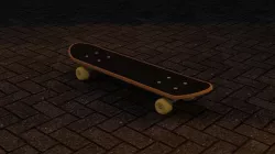 Scateboard Low-poly 3D model