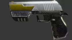 Sci-fi Cyberpunk Pistol Low-poly 3D model