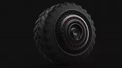 Sci-fi wheel 01 3D model